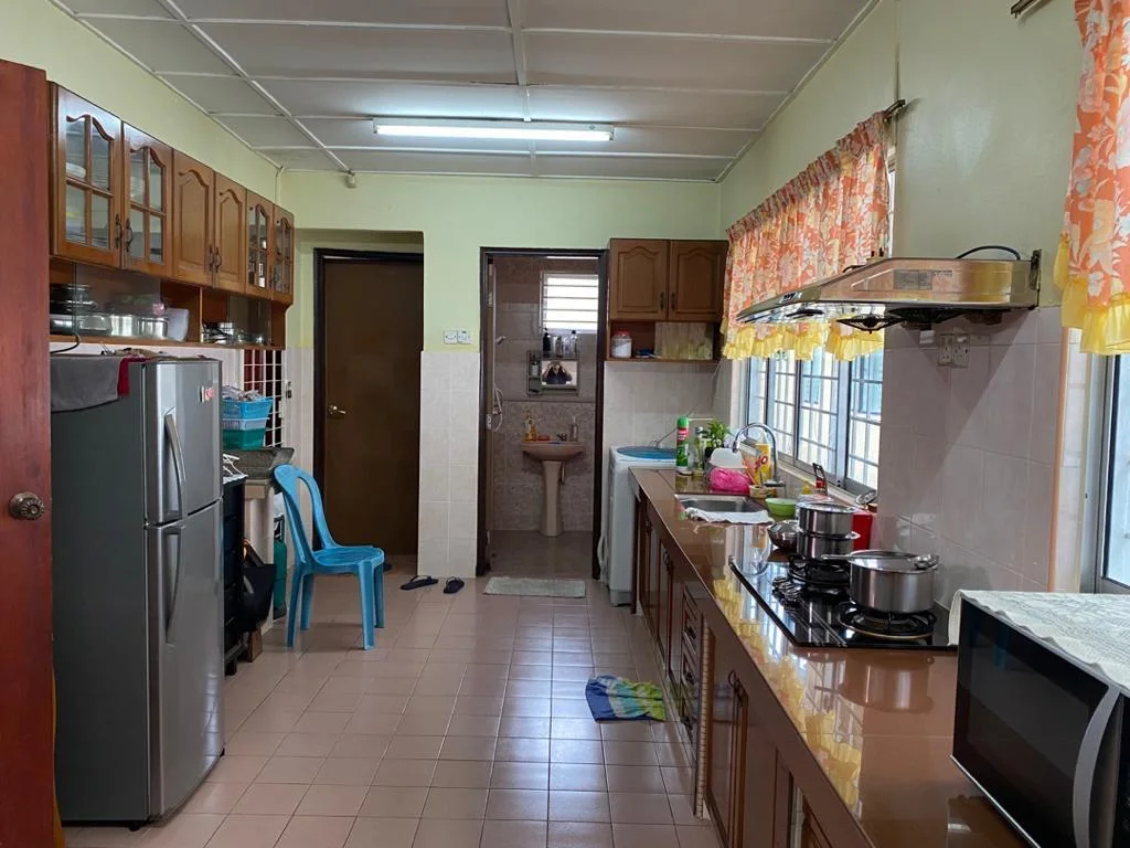 Kitchen & utility area of the Medan Batu Caves home